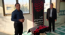 برگزاری مراسم زیارت عاشورا و استقبال از پرچم ضریح حضرت اباعبدالله‌الحسین (ع)